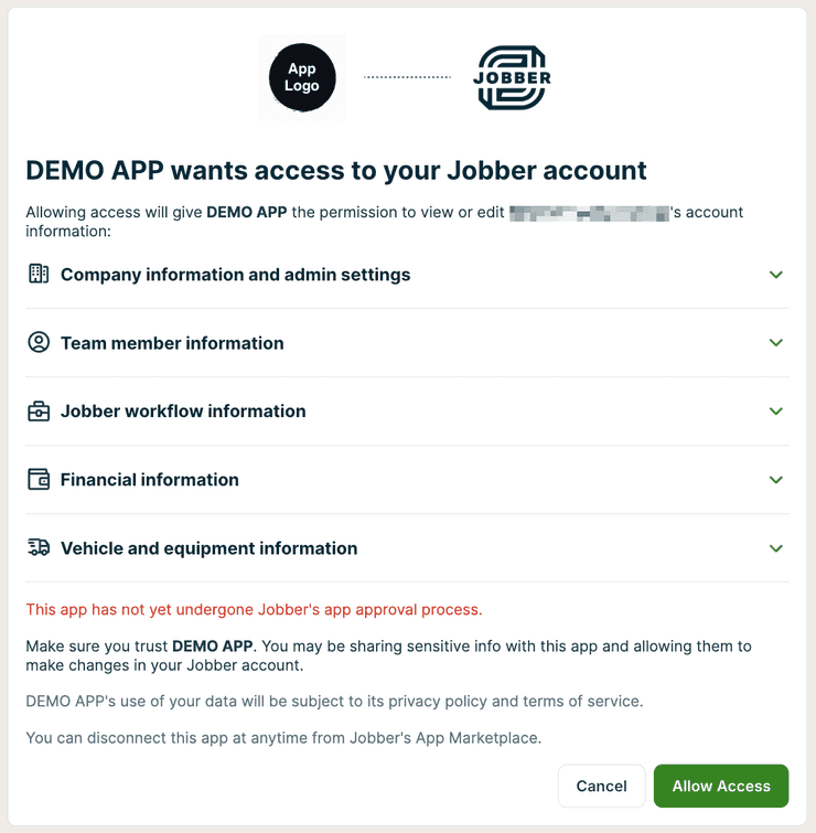 app authorization
