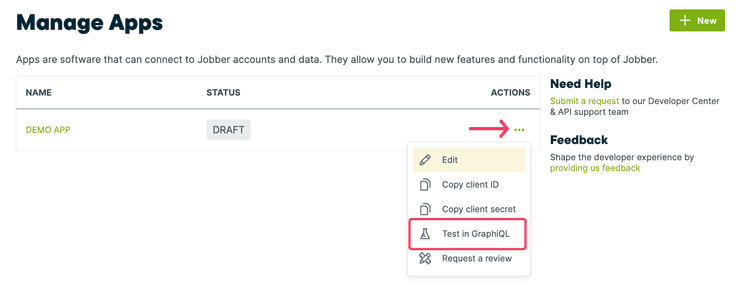 test in graphiql